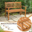 Banc en bois pour l'extérieur, banc en bois d'acacia robuste pour le jardin, le parc et le porche