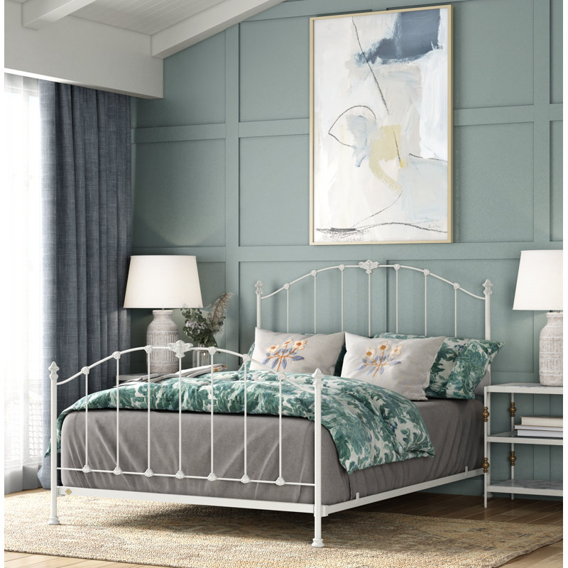 171 Country French Bed | Complete Standard, Matte White, California King