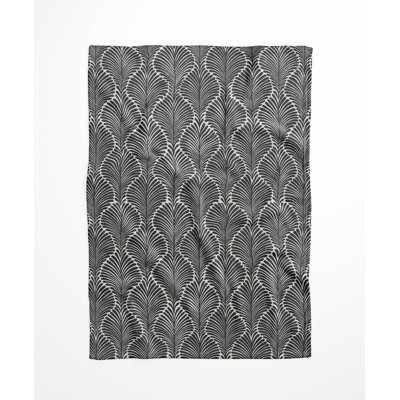Elegant Palms Velveteen Fleece Blanket