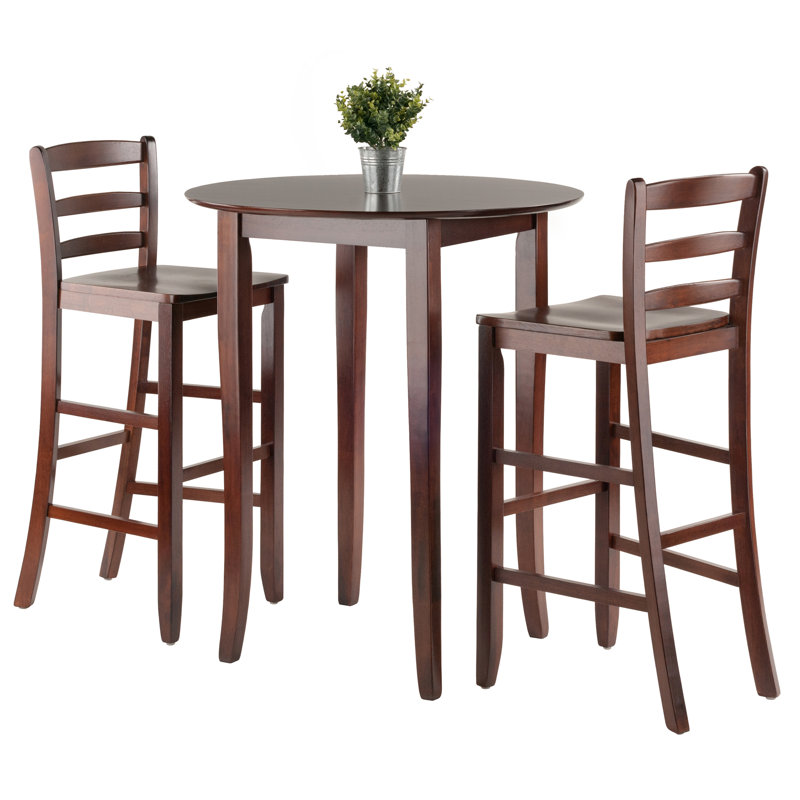 Walnut Solid Wood Top Four Leg Dining Set