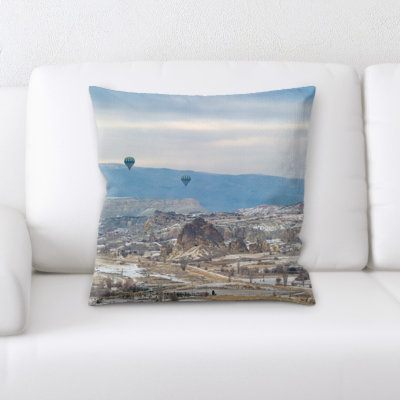 Laughlin Hot Air Balloon Throw Pillow
