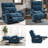 Upholstered Heated Massage Chair-655180128