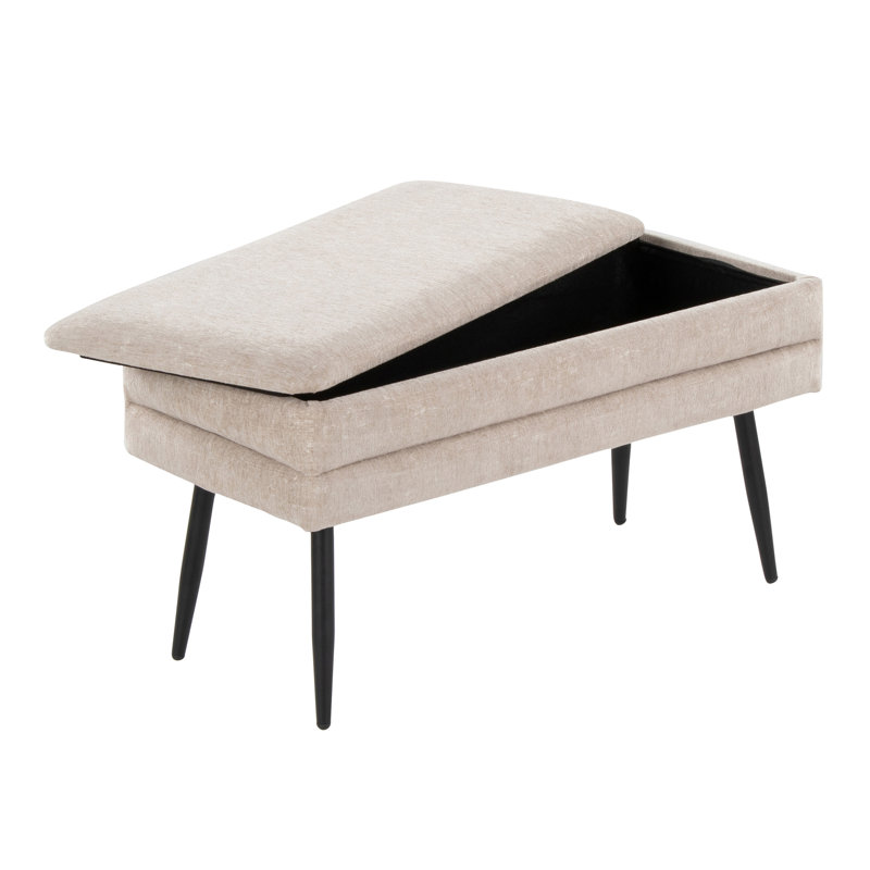 Banc de rangement Lauven, Brun clair