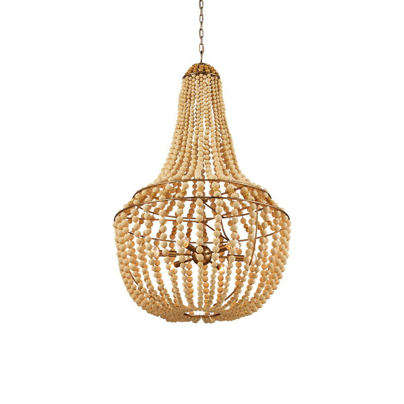 Penelope 6 - Light Iron/Brass Chandelier