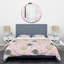 Ensemble de housse de couette à feuilles d’ananas mid-century-40703715