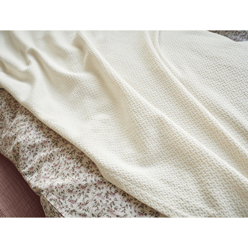 Classic Organic Cotton Blanket, 92" L x 90" W, Undyed
