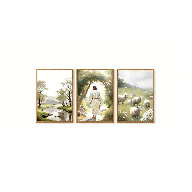 3 Piece No Frame Print on Canvas