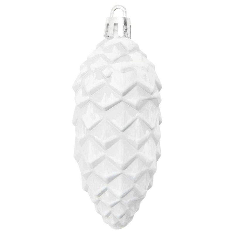 vidaXL Christmas Pine Cone Ball, White