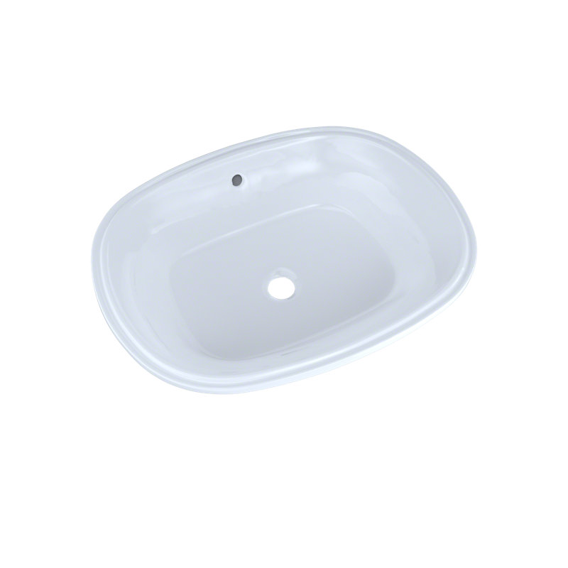 Lavabo de salle de bain ovale sous le comptoir avec coton CEFIONTECT TOTO® Maris ™ 20-5 / 16 "x 15-9 / 16", Coton