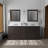 Dukes 80"  Double Vanity, Square Sinks And 30" Mirrors W/ Faucets-731382010-787786597
