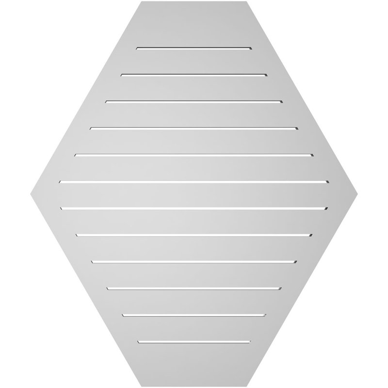 Évent horizontal fonctionnel à pignon en uréthane à surface horizontale Signature, H 40 po x l 34 po x P 1,5 po