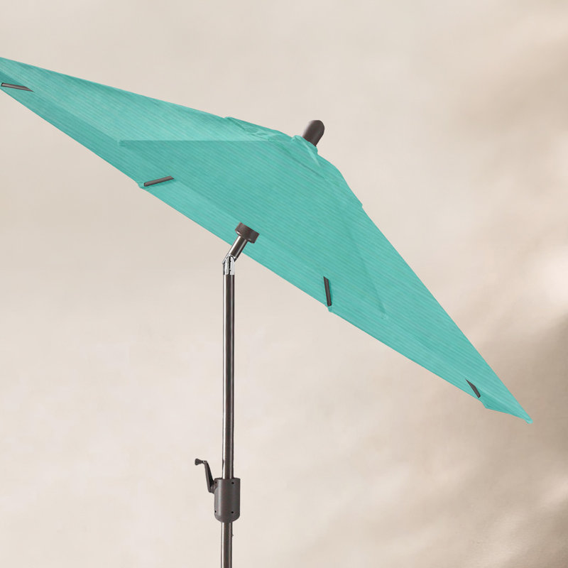 Parasol de marché Sunbrella® 8 pi 8 po Natalie, Bronze Antique, Toile Aruba Sunbrella®