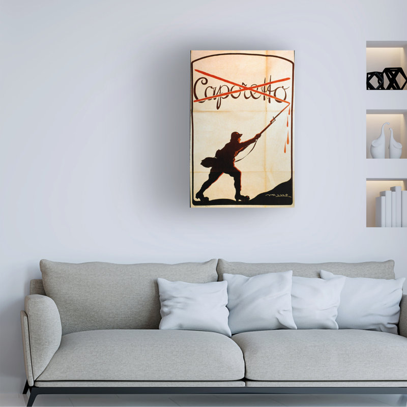 Art sur toile, Anonyme, Caporetto, H 19 po x l 12 po
