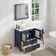 Karson 30'' Single Bathroom Vanity with Engineered Marble Top with Mirror