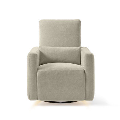 Dorian Chenille Swivel Glider