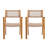 BRAIDED DINING CHAIR Light Brown