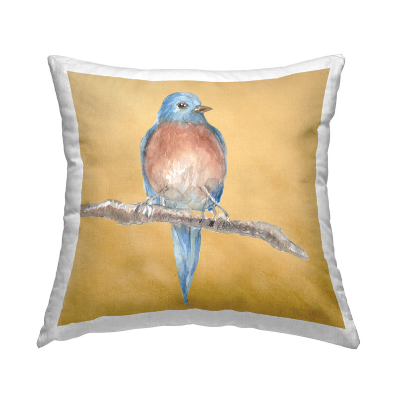 Coussin décoratif imprimé perché traditionnel par Lanie Loreth