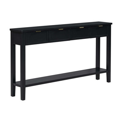 Modern 4-Drawer Console Table