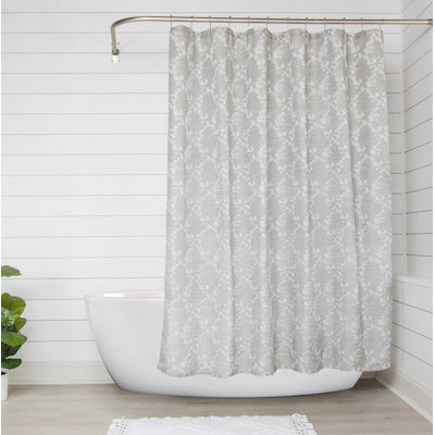 Rideau de douche simple à motif floral