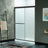 WOODBRIDGE Double Sliding Shower Door 44-48" Width x 72"Height with 5/16"(8mm) Clear Tempered Glass-120347307