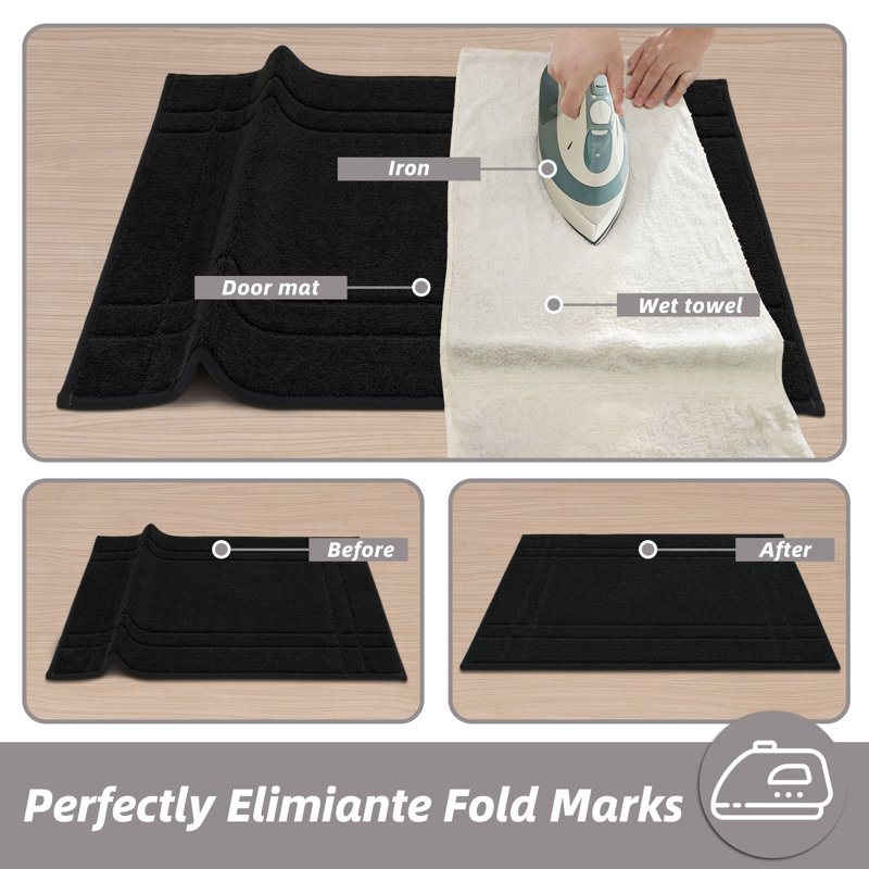 Non-Slip Doormat, Machine Washable Absorbent Entryway Rug for Shoes & Paws, Stain Resistant Low Profile Door Mat for Indoor Front/Back Entry