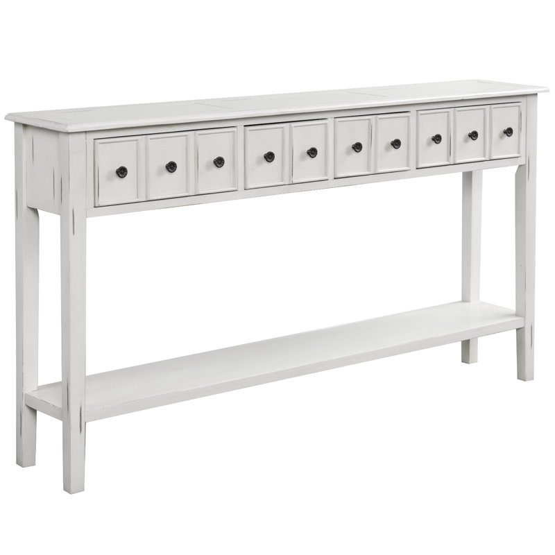 Console 60,03 po Rincon, Blanc antique