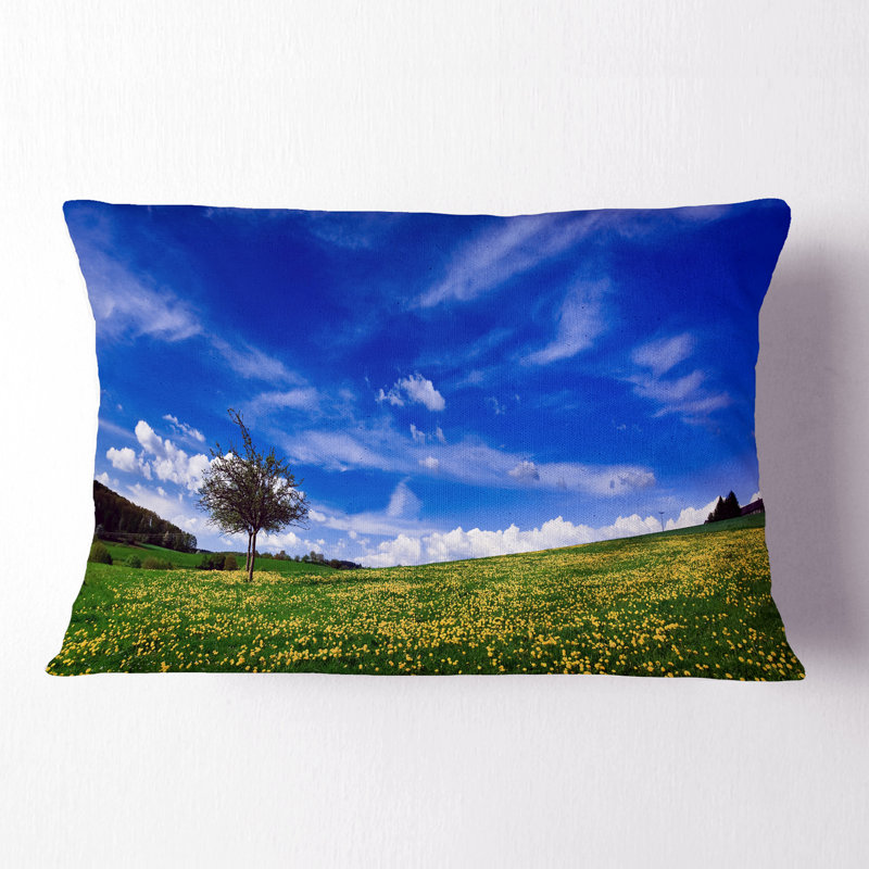 Coussin Spring Spring Green Fields
