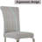 Grey Dining Chairs With Silver Legs Set Of 4