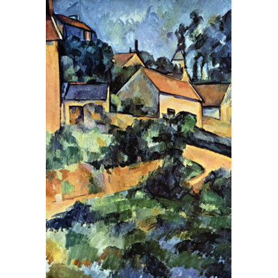 Courbe route vers montgerout par paul cezanne-impression