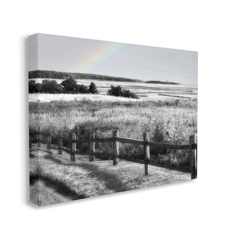 «Rainbow Over Countryside» par GraffiTee Studios, H 30 po x l 40 po