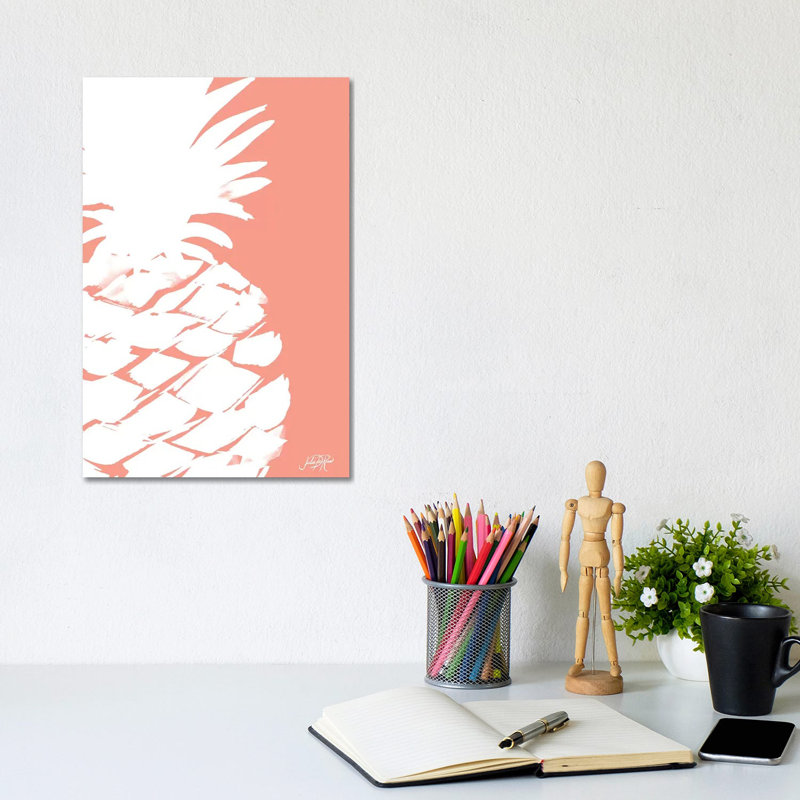 Modern Pineapple II 1 Piece Wrapped Canvas Wall Art, 30.48cm H x 20.32cm W x 1.905cm D