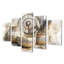 Native Art Pottery Desert Serenity III - Boho Pottery, ensemble d'art sur toile