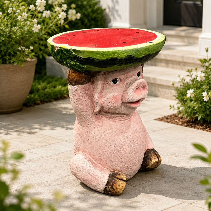 Résine en forme de cochon en résine