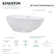 Kingston Brass Aqua Eden 69-Inch Acrylic Oval Double Ended Freestanding Tub with Drain