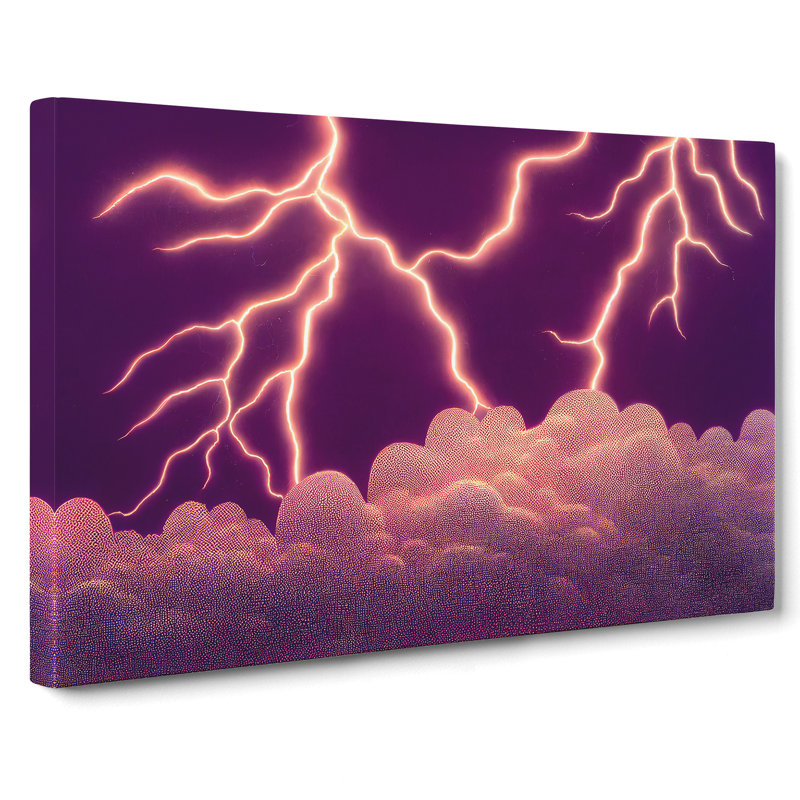 Splendorous Thunderstorm - Wrapped Canvas Print, 35cm H x 50cm W x 3cm D
