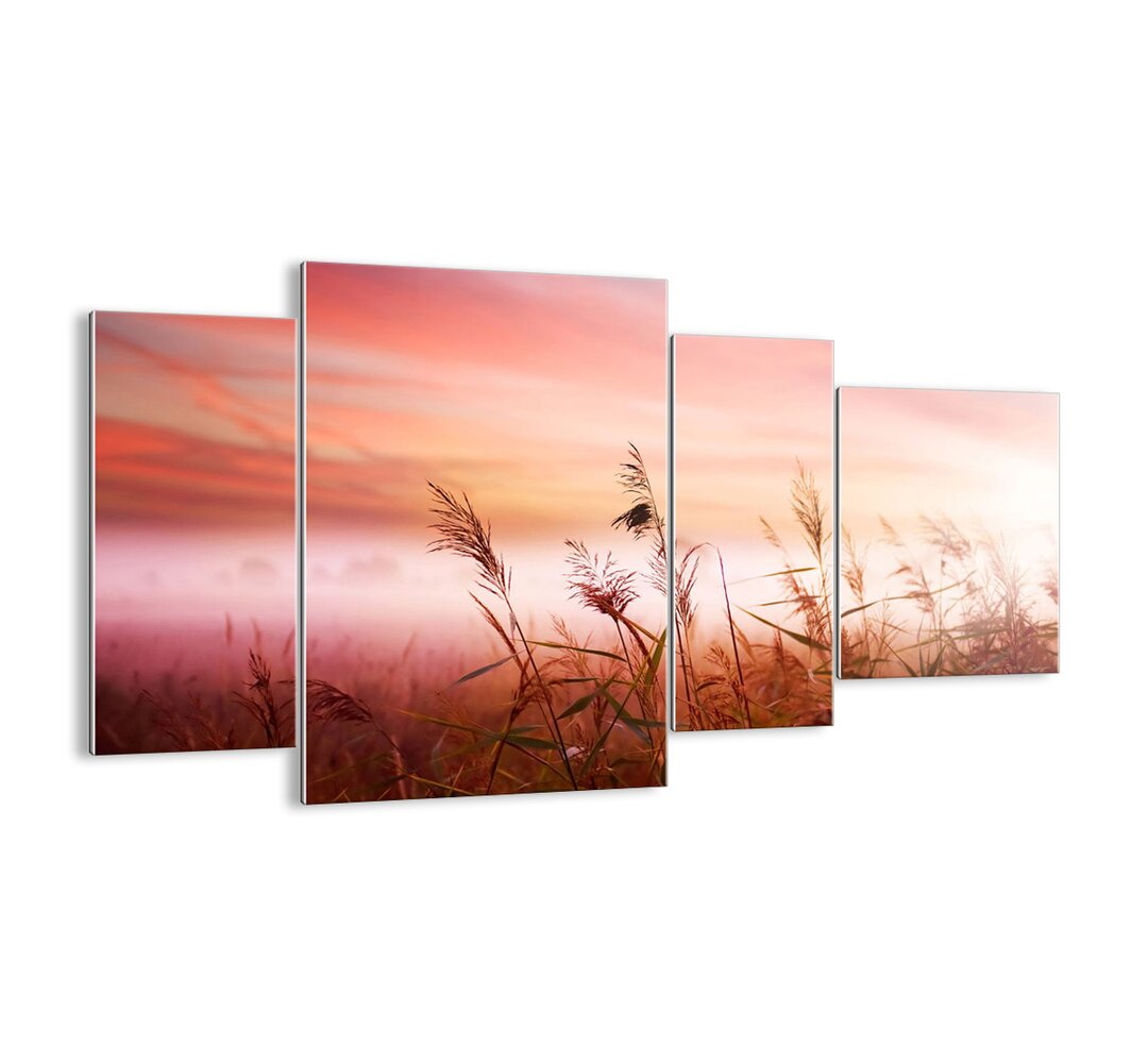 4-tlg. Glasbilder-Set - Fotografie „Kites, Dandelions, Wind”