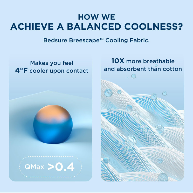 Bedsure Cooling Pillow Cases for Hot Sleepers, Green, Standard Pillow Case 