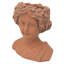 Pot à fleurs en ciment 9,34 lb - brun, style grec pour les jardins, style brun, idéal pour les ornements de jardin