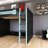 Wood Frame Full Size Loft Bed With Desk, Multi-Storage Shelves And RGB Light-1065565892