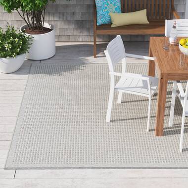 Abilene Geometric Cream Indoor / Outdoor Area Rug Sol 72 Outdoor Rug Size: Rectangle 4' x 5'3