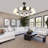 39.4" Bladeless Ceiling Fan with Remote and 10 lights-1419108094