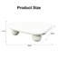 Table basse blanc crème avec 3 pieds