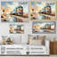 Blue Train Sublime Landscapes II - Transportation Wall Art Living Room-2102703367-2102703366
