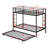 Metal Twin Over Twin Bunk Bed With Trundle, Ladder And Safety Guardrails-201891527