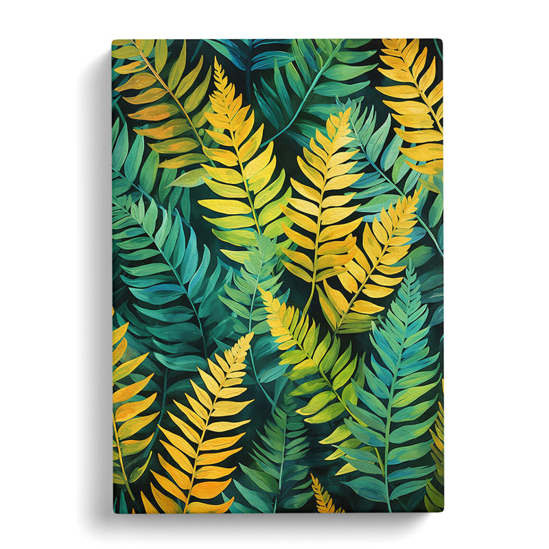 Fern Leaf Expressionism No.3 - Print, 60cm H x 40cm W x 3cm D