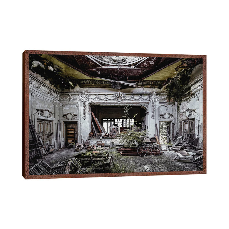 Decay and Details in a Derelict Theatre 1 Piece Wall Art on Canvas, 66.04cm H x 101.6cm W x 3.81cm D