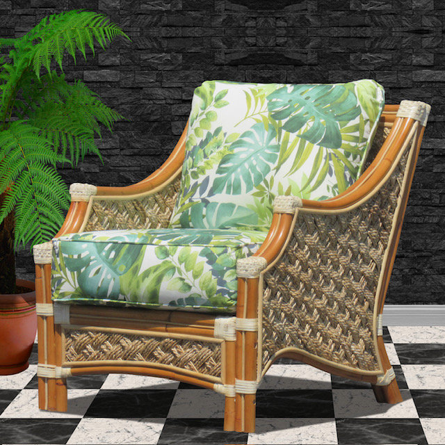 Fauteuil de 30,75 po de large Schmitz, Tropical