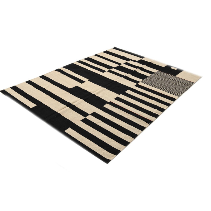 Tapis noir et blanc Jessen