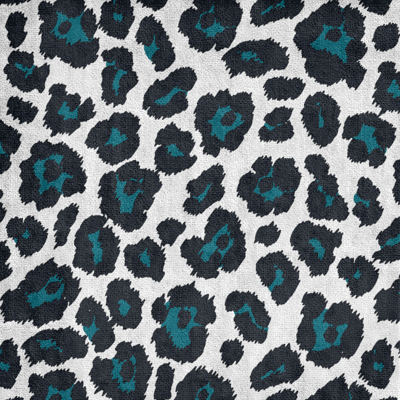 Davlin Beach Towel, Polyester/Cotton Blend, White/Teal/Black