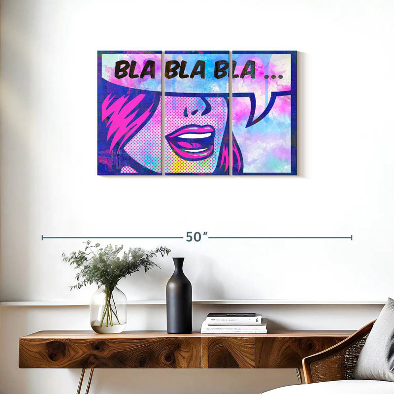 Tergel Bla Bla Bla, 20" H x 33" W